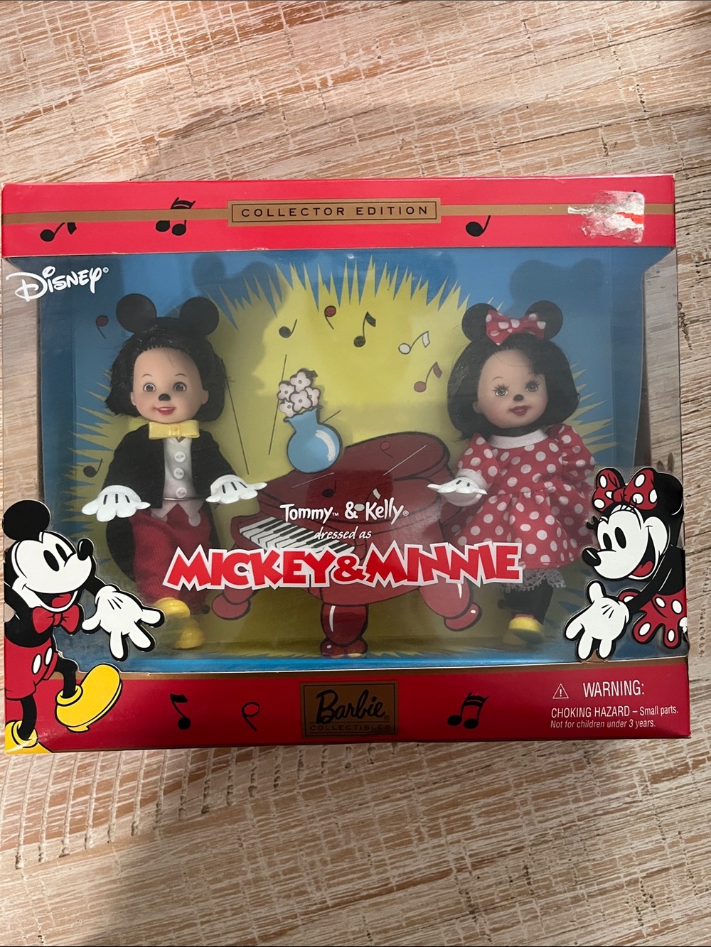 Disney Barbie Mickey & Minnie Collector Edition Dolls - Red/Black